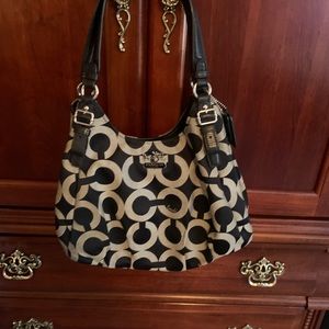 Silver COACH Shoulder Purse/ Handbag-Vintage